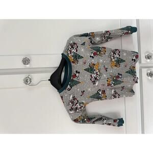 Disney Mickey Minnie Mouse Boys Girls Christmas Tree Pajama Top for Kids
